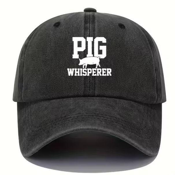 新品 ピッグ PIG ブタ キャップ 野球帽 帽子 コットンキャップ 黒 グレー メンズ レディース ユニセックス アメカジ ストリート拍卖