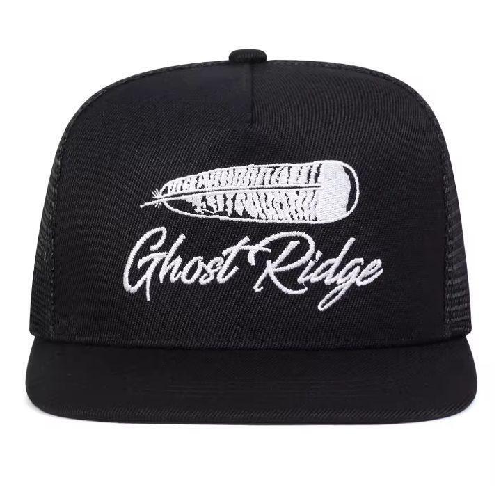 新品 Ghost Ridge 刺繍 メッシュ キャップ 野球帽 帽子 ブラック 黒 メンズ レディース ユニセックス ストリート アメカジ拍卖