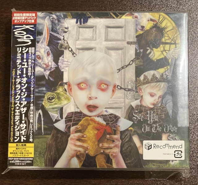 korn(コーン)シーユーオンジアザーサイド-リミテッドデラックスエディション (初回限定盤2枚組8面デジパックポップアップ仕様) KOЯN拍卖