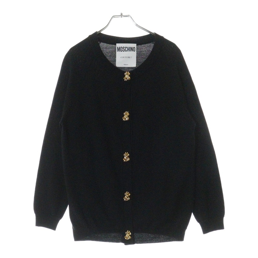 MOSCHINO モスキーノ Sボタン ニットカーディガン レディース ブラック KD7253300拍卖