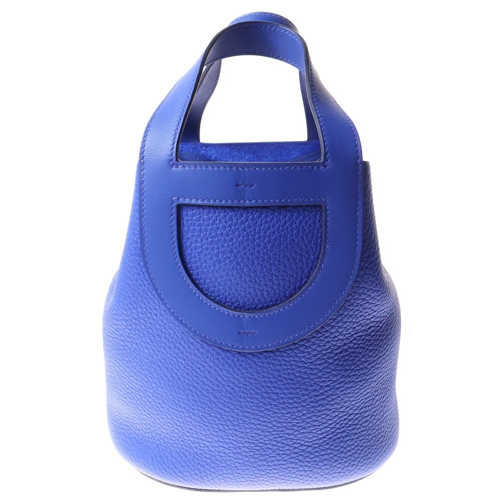 HERMES エルメス インザループ18 トリヨンクレマンス レザーハンドバッグ ブルー U刻印拍卖