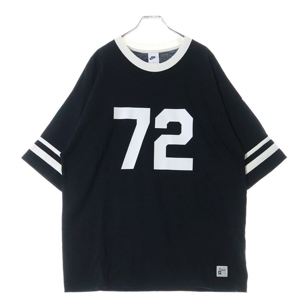 NIKE ナイキ OVER SIZE PRINT TEE オーバーサイズ プリント クルーネック 半袖Tシャツ カットソー ブラック/ホワイト HF4602-010拍卖