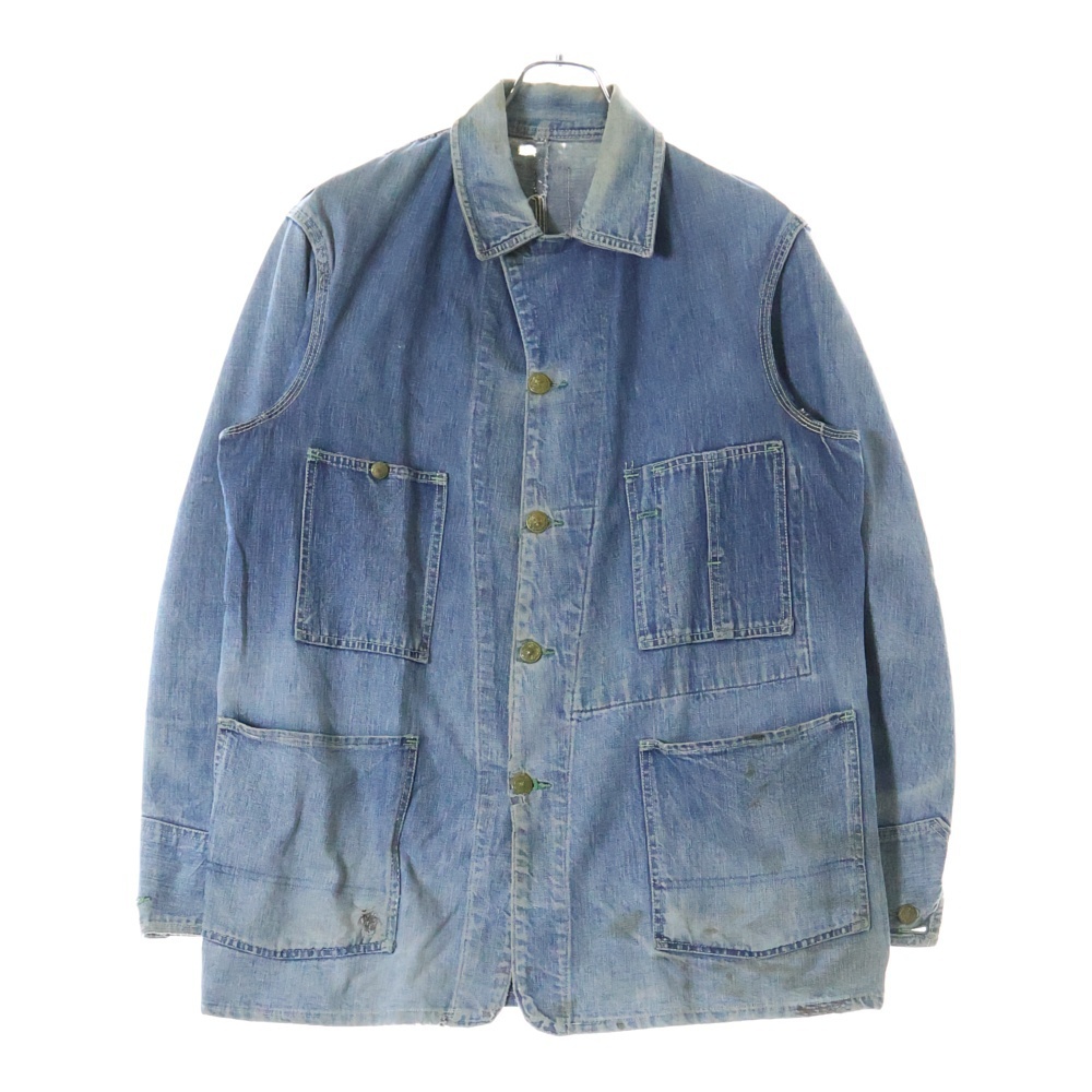 OSHKOSH オシュコシュ 40-50s Denim Chore Jacket デニムチョアジャケットカバーオール インディゴ拍卖