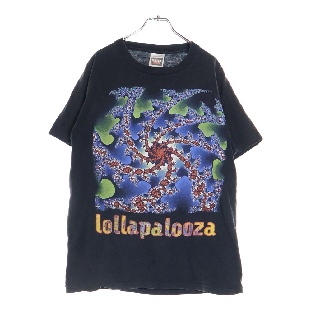 VINTAGE ヴィンテージ LOLLAPALOOZA ロラパルーザ 両面プリント 半袖Tシャツ カットソー ブラック拍卖