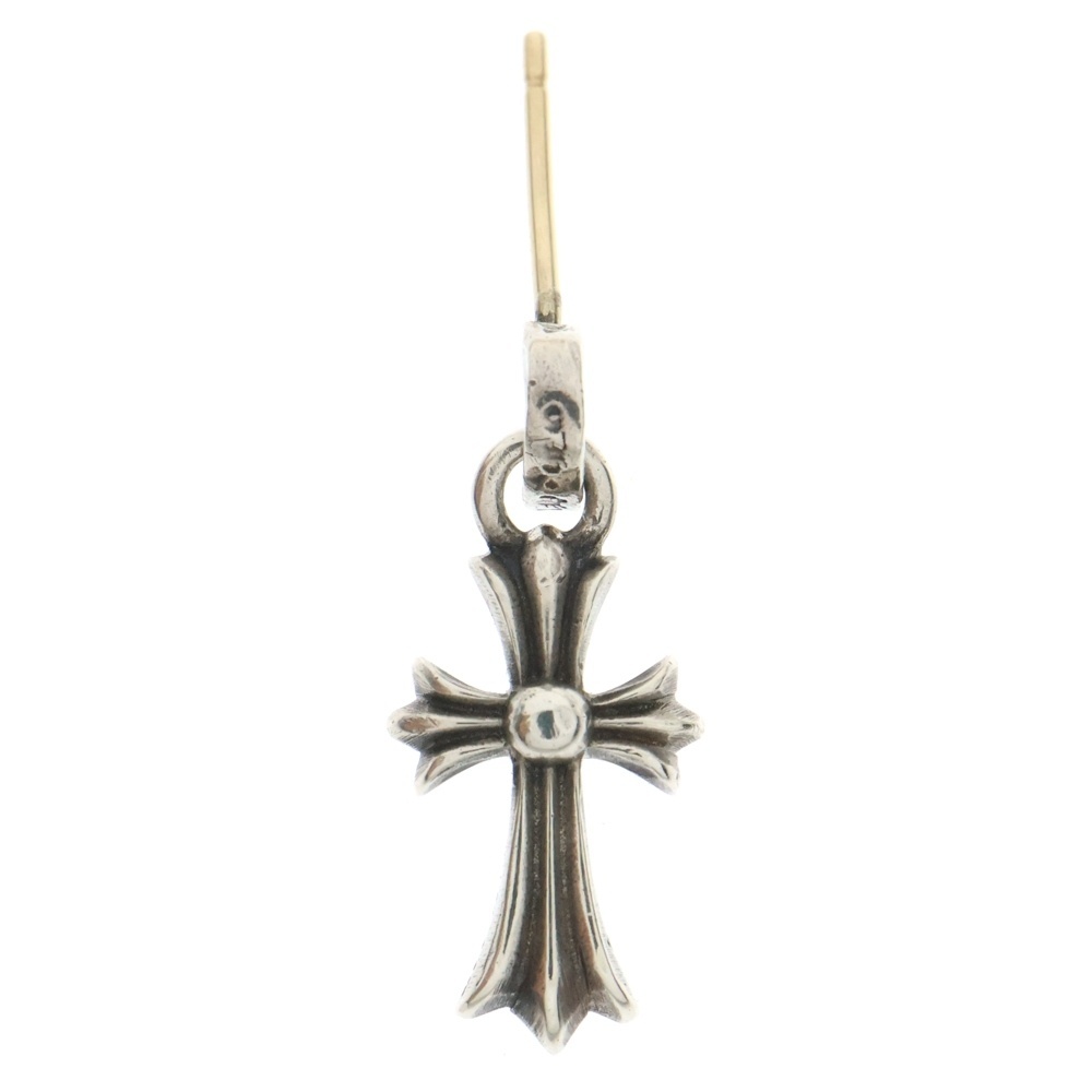 CHROME HEARTS クロムハーツ BBY F PPRCHN ベイビーファットクロス ドロップピアス シルバー BCA090拍卖