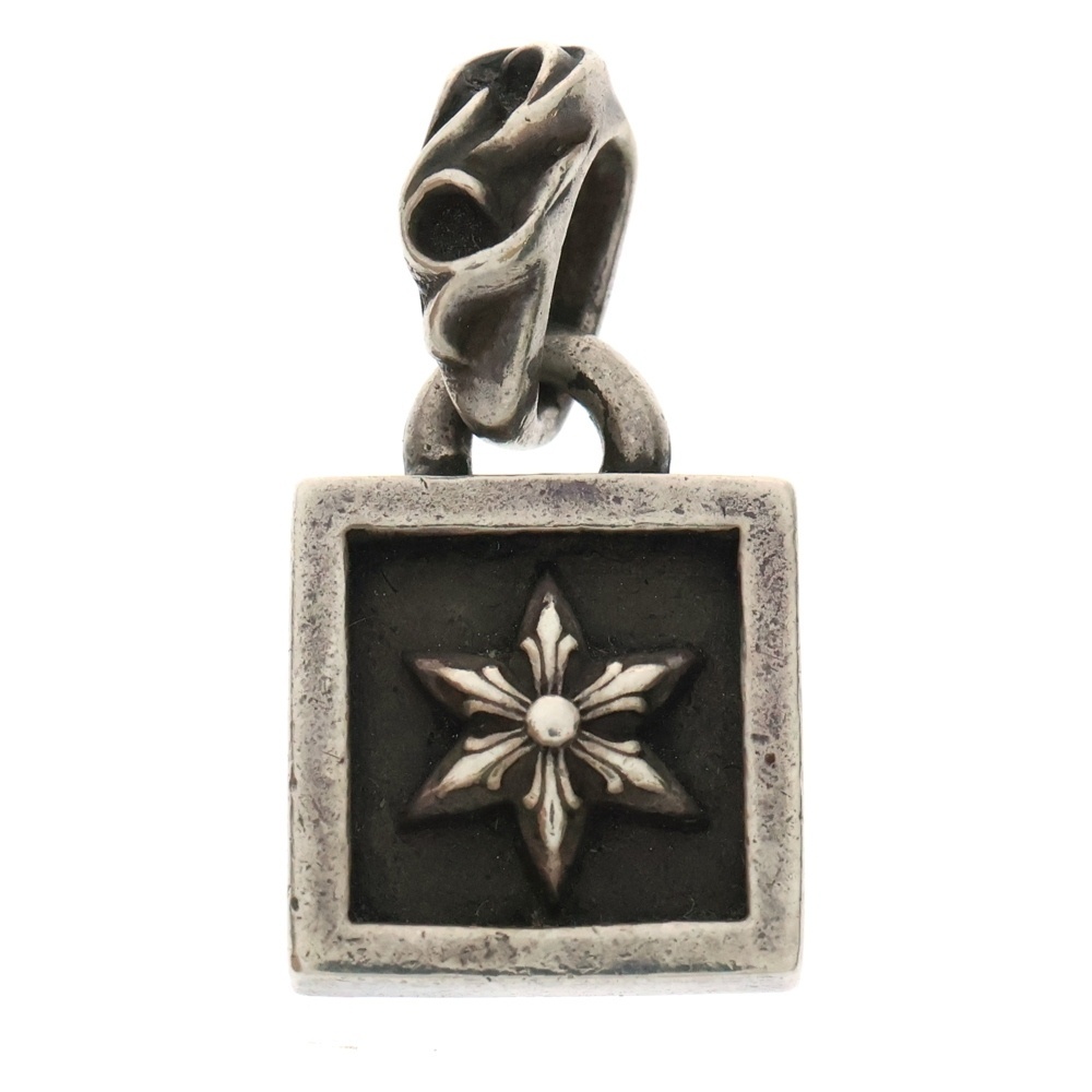 CHROME HEARTS クロムハーツ FRAMED STAR フレームドスター チャーム ネックレストップ シルバー拍卖
