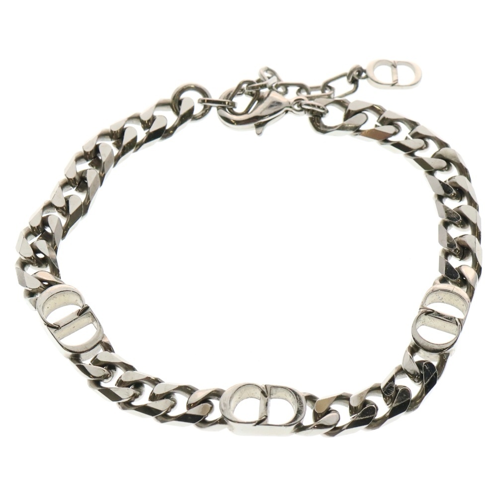 DIOR ディオール CDアイコン ロゴ チェーンブレスレット シルバー拍卖