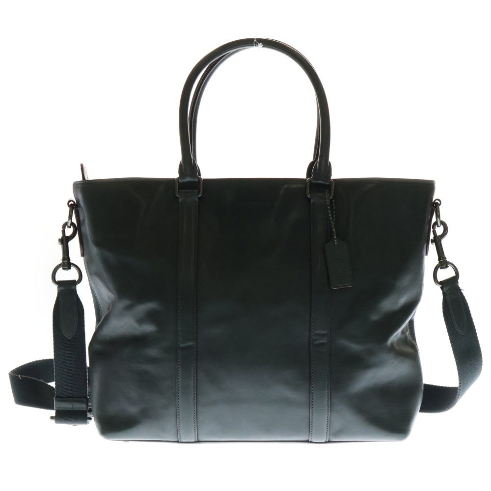 COACH コーチ 2WAY レザー ショルダーバッグ トートバッグ グレー F1780-56659拍卖