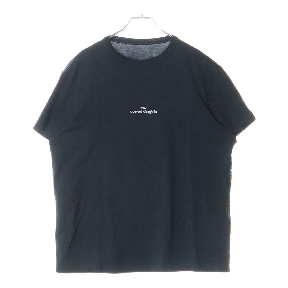 Maison Margiela 10 メゾン マルジェラ 23SS 反転ミニロゴ刺繍 半袖Tシャツ カットソー ブラック S30GC0701 S22816拍卖