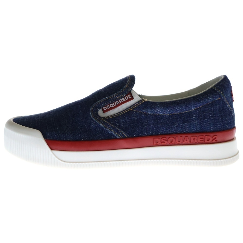 ディースクエアード New Jersey Denim Slip On Sneakers ニュージャージー デニムスリッポン ローカットスニーカー SNM034510100001M2852拍卖