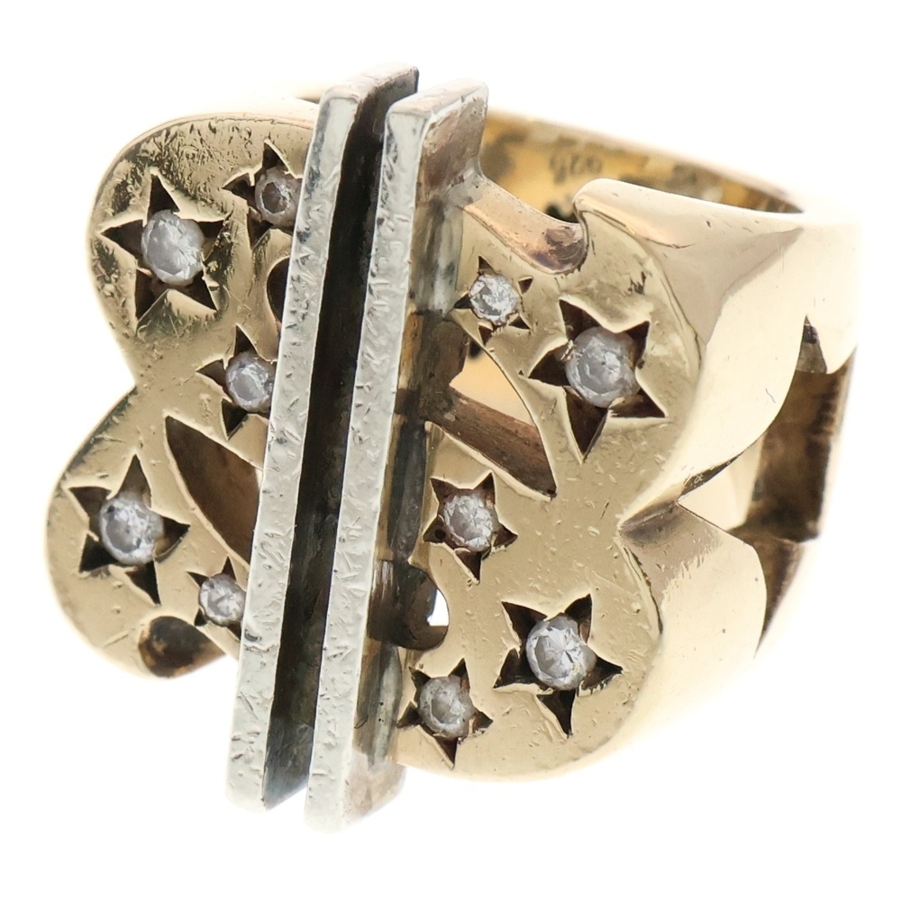 TENDERLOIN テンダーロイン 8K T-$ RING ダイヤモンド ダラーリング ゴールド/シルバー拍卖