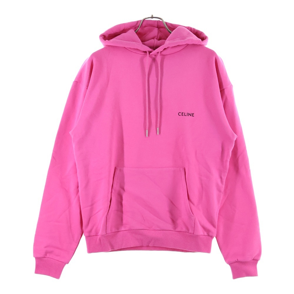 CELINE セリーヌ 23SS Cotton Freeze Loose Hoodie 2Y958670Q コットンフリース ルーズフーディー プルオーバー パーカー ピンク拍卖