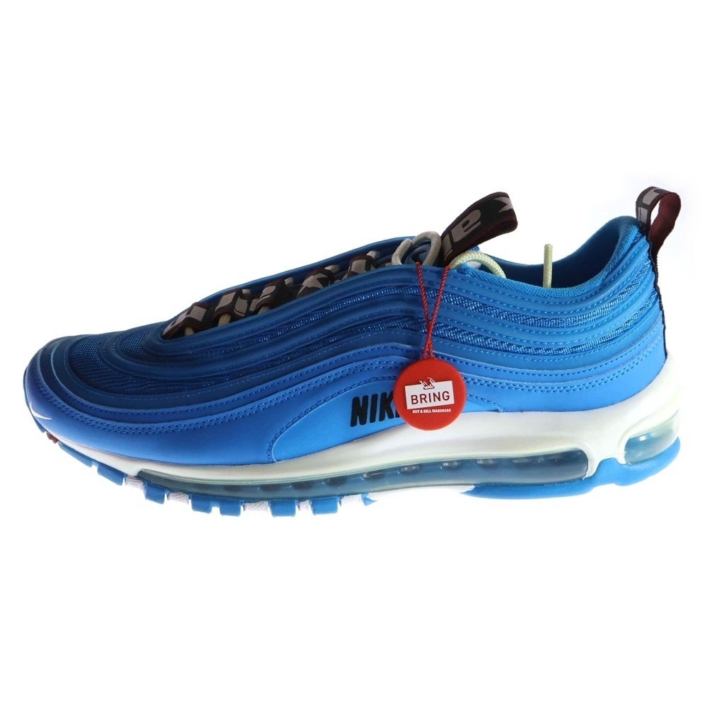 ナイキ AIR MAX 97 PREMIUM BLUE HERO 312834-401 エアマックス 97 プレミアムブルーヒーロー ローカットスニーカー US10/28.0cm拍卖