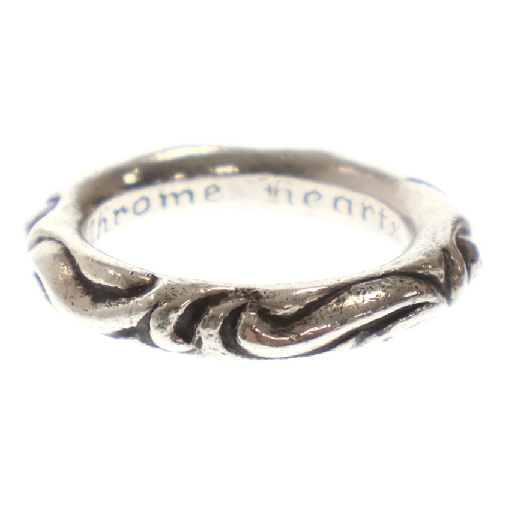 CHROME HEARTS クロムハーツ SCRL BAND スクロールバンドリング シルバー 16号拍卖