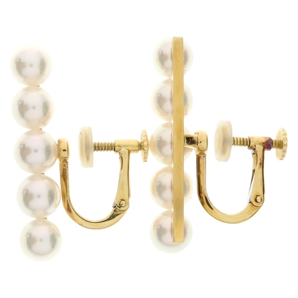 TASAKI タサキ バランス プラス パール イヤリング Au750 K18 YG イエローゴールド拍卖