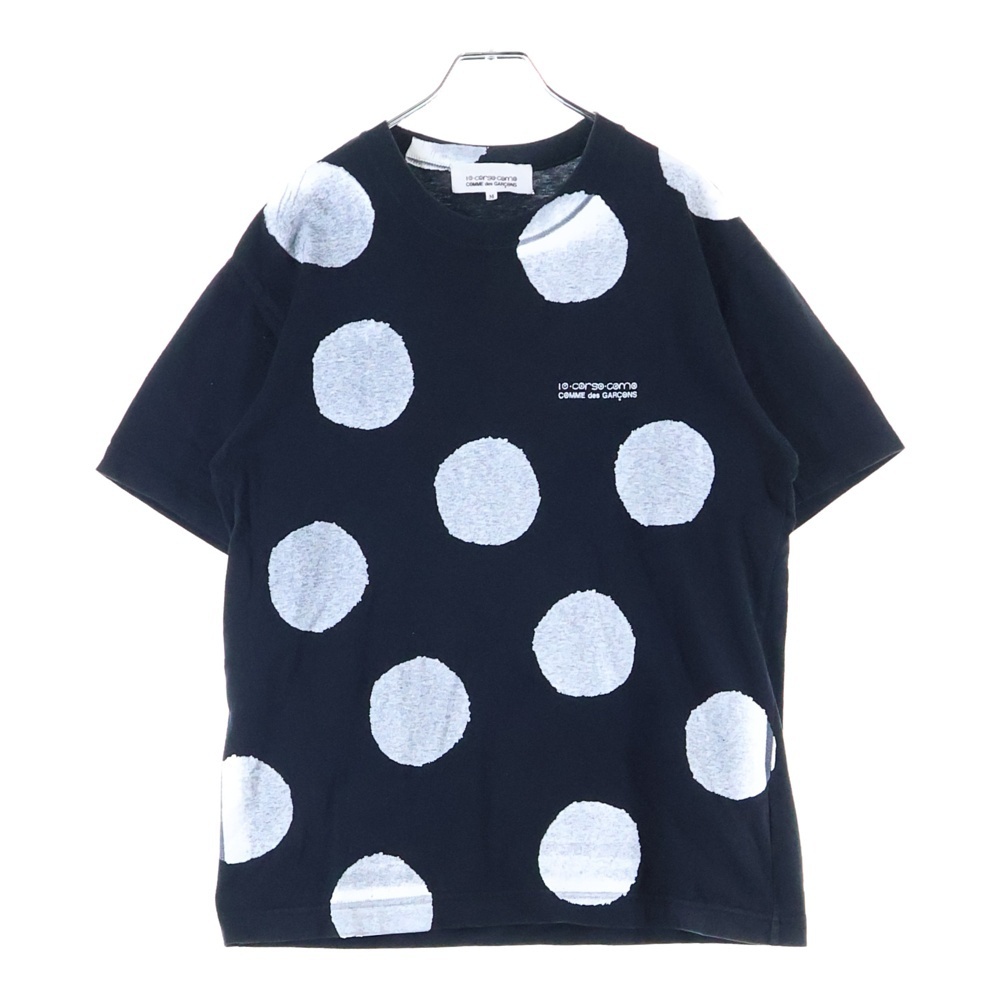 コムデギャルソン 05SS ×10 CORSO COMO ディエチコルソコモ ドット柄 水玉 クルーネック半袖Tシャツ カットソー ブラック SO-T902 AD2004拍卖