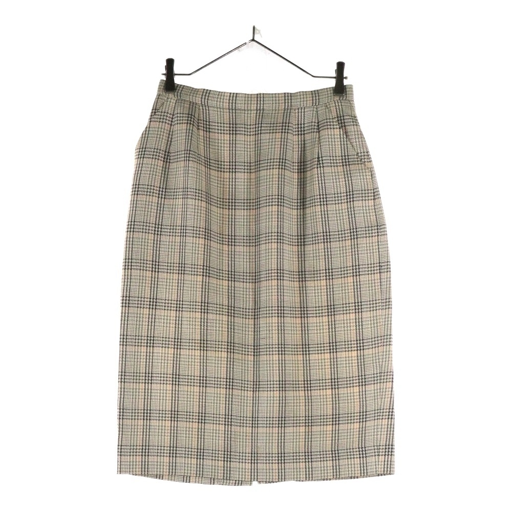 Acuascutum アクアスキュータム チェック柄スカート ベージュ レディース拍卖