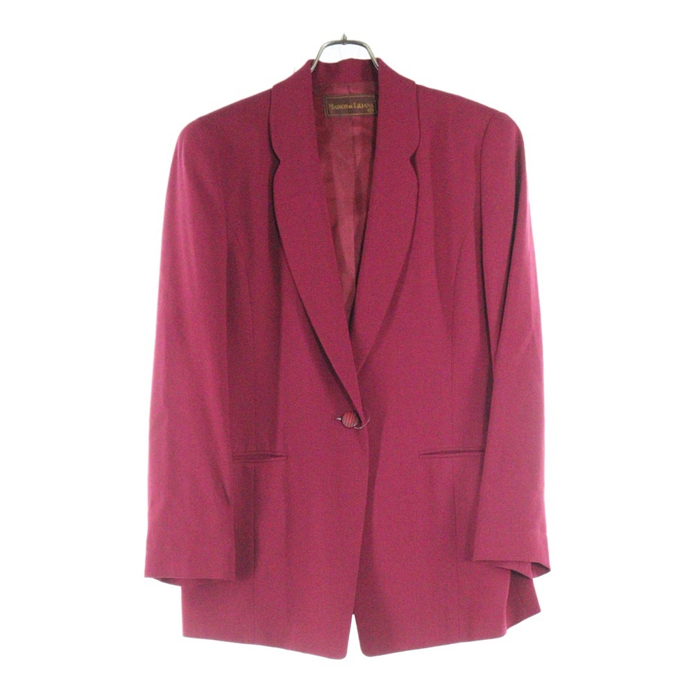 MAISON DE LILIANA メゾンドリリアナ 1Bテーラードジャケット レッド拍卖