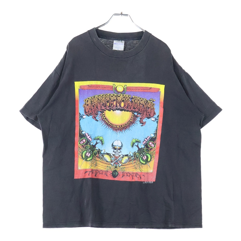VINTAGE ヴィンテージ 90S GRATEFUL DEAD AOXOMOXOA グレイトフルデッド アオクソモクソア 両面プリント 半袖Tシャツ ブラック拍卖