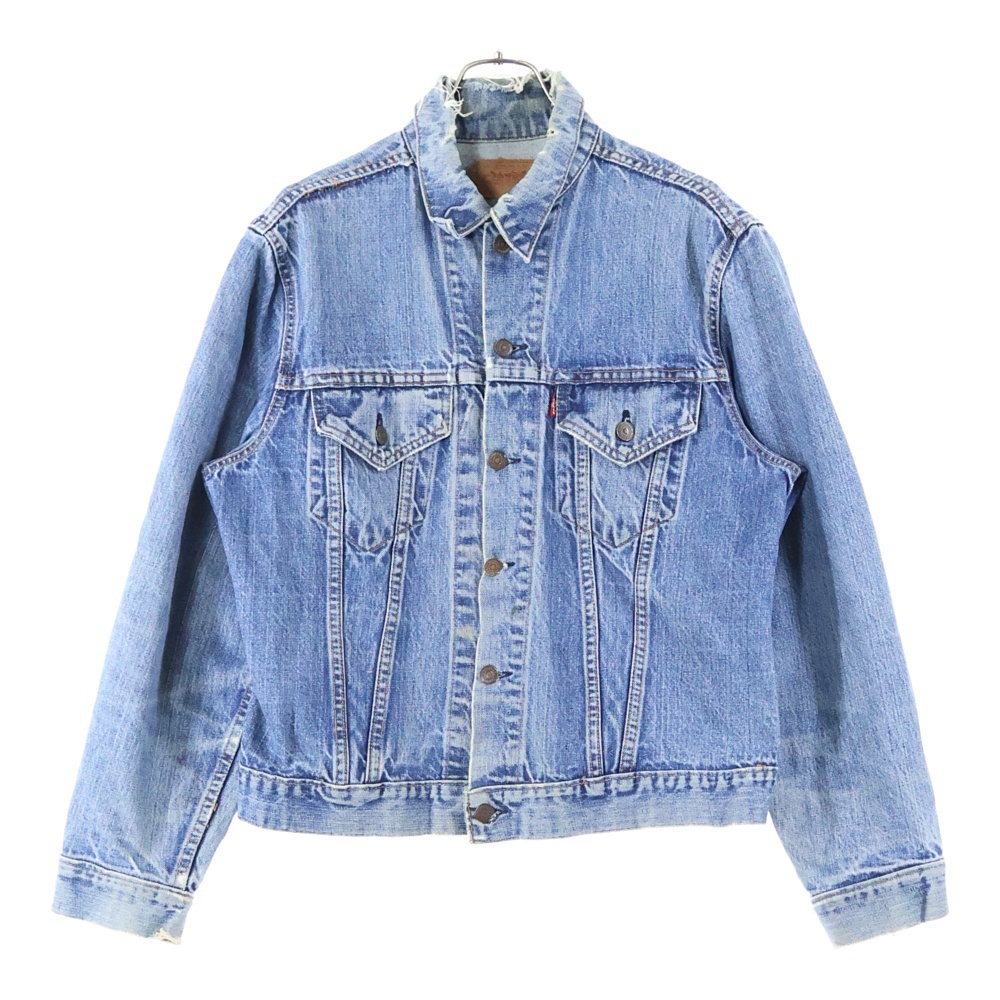 Levi's リーバイス 60-70s 70505 4th ボタン裏刻印52 スモールe不均等V デニムジャケット インディゴ拍卖