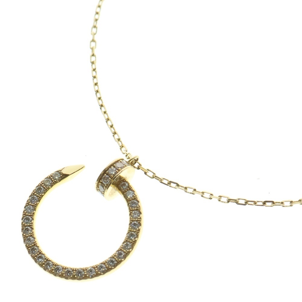 Cartier カルティエ ジュストアンクルネックレス フルダイヤ Au750 イエローゴールド拍卖