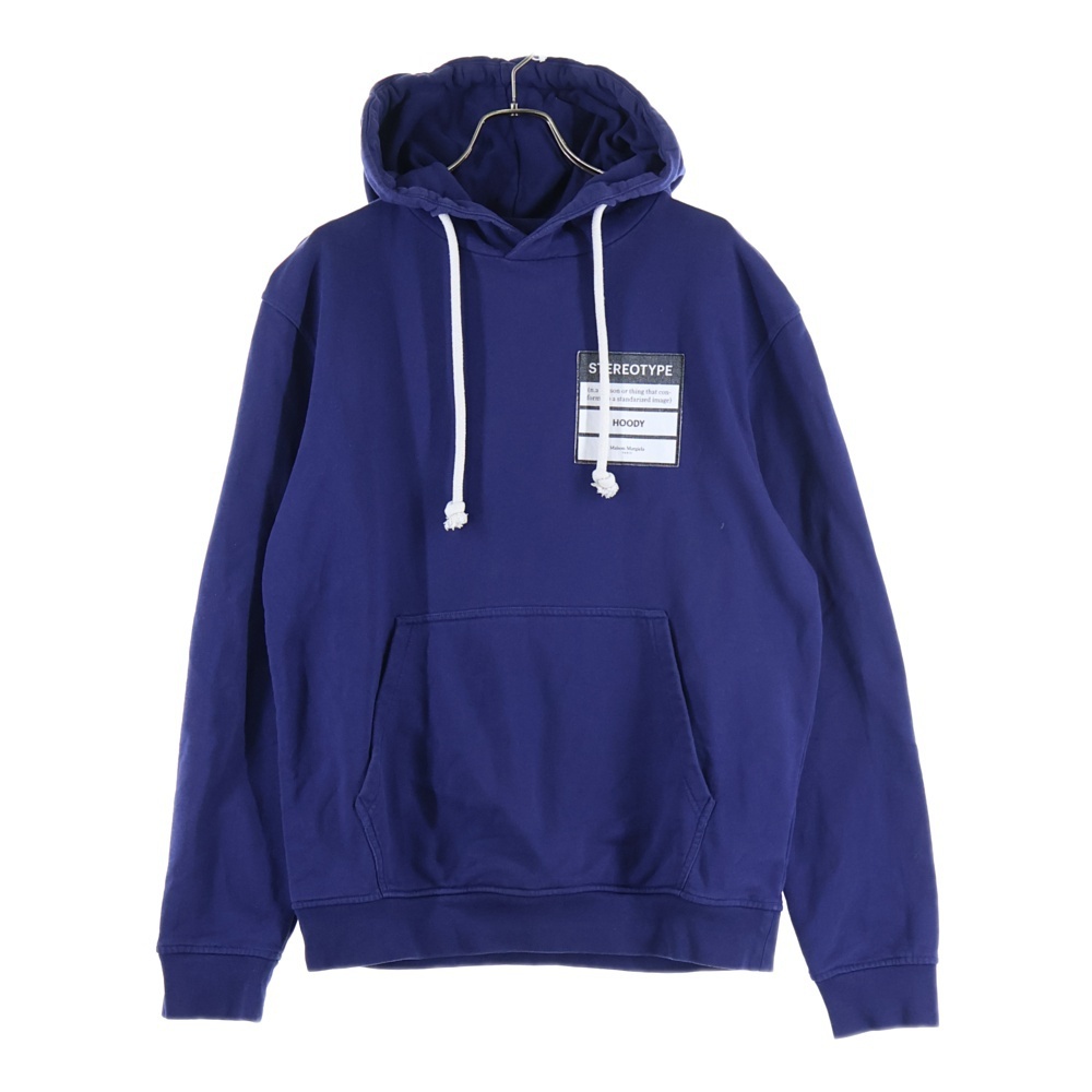 メゾンマルジェラ 20SS Stereotype Hoodie ステレオタイプ プルオーバースウェットパーカー フーディー ネイビー S50GU0132 S25443拍卖