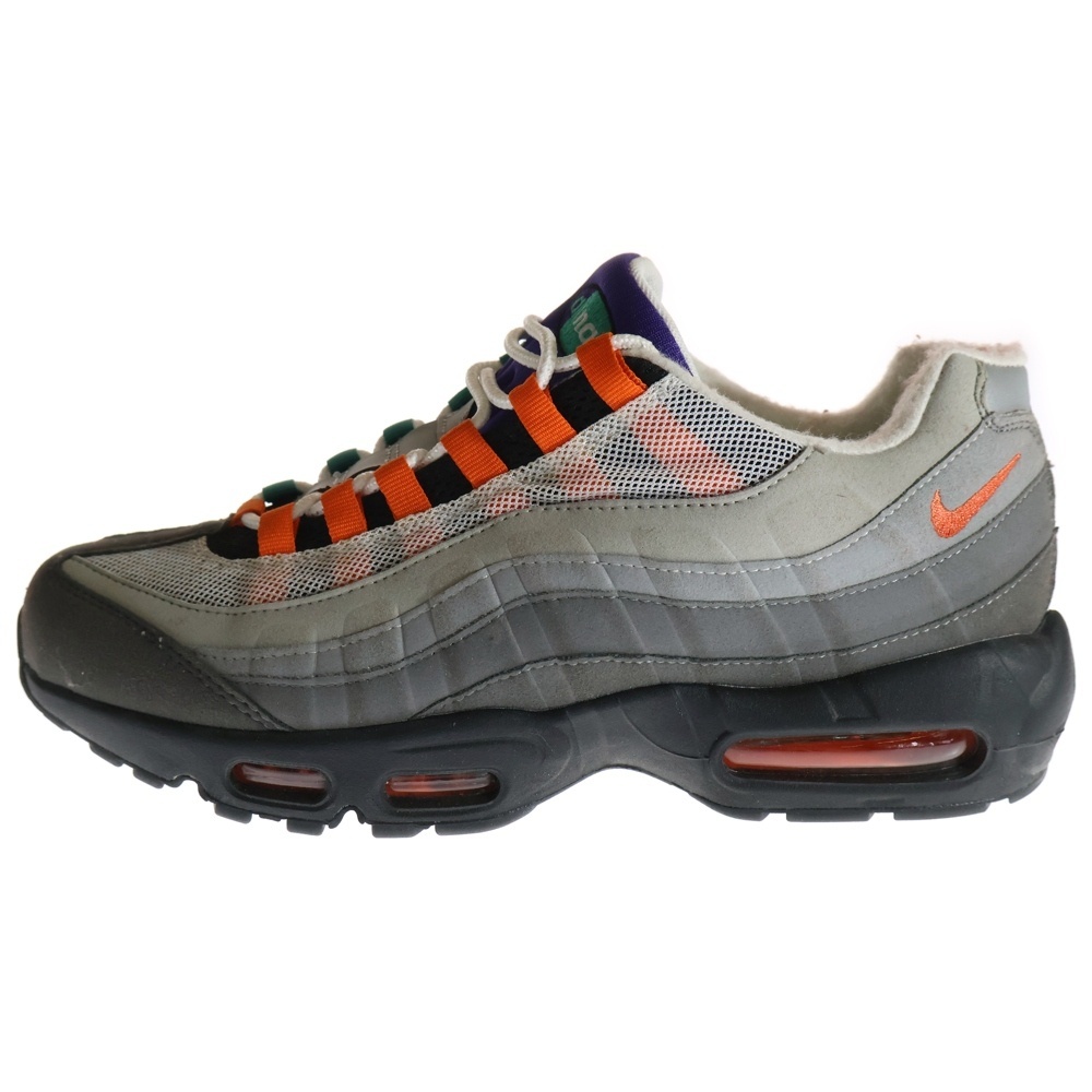 NIKE ナイキ AIR MAX 95 OG QS GREEDY エアマックス95 グリーディー ローカットスニーカー グレー/オレンジ US10/28cm 810374-078拍卖
