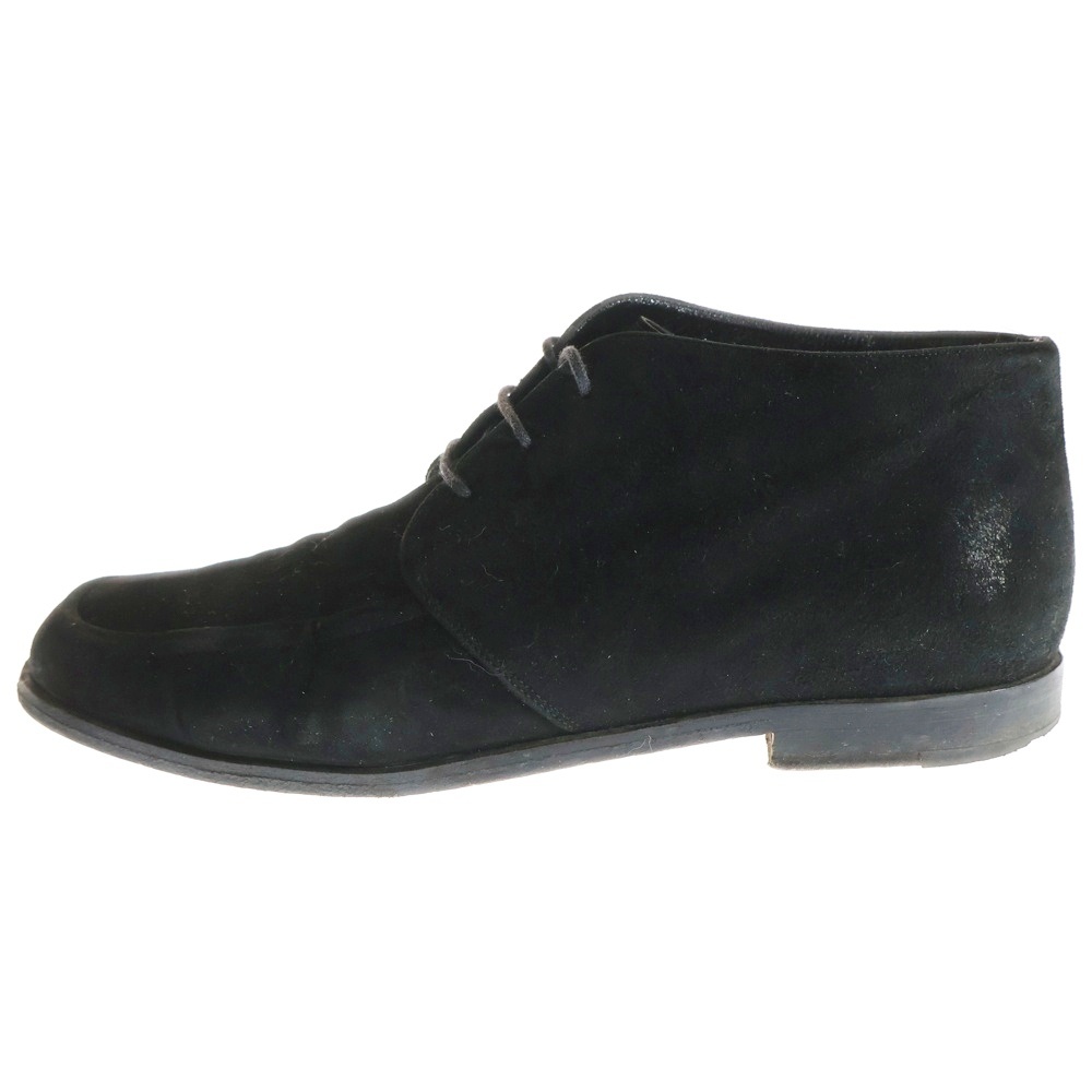 COLE HAAN コール ハーン スエードチャッカブーツ レースアップ シューズ ブラック F7353拍卖