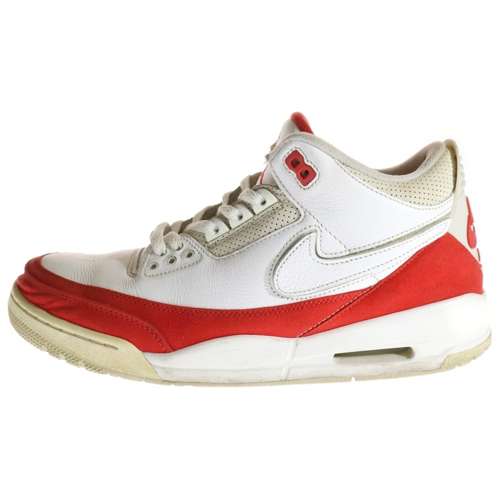ナイキ AIR JORDAN 3 RETRO TINKER WHITE UNIVERSITY RED エアジョーダン3 ハイカットスニーカー US10.528.5cm CJ0939-100拍卖