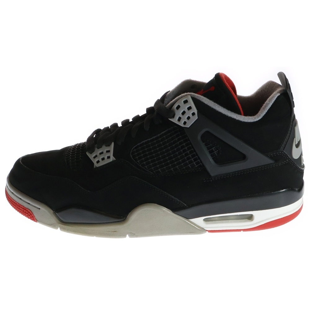 NIKE ナイキ AIR JORDAN 4 RETRO BRED 2019 エアジョーダン4 レトロ ブレッド ハイカットスニーカー ブラック US11.5/29.5cm 308497-060拍卖