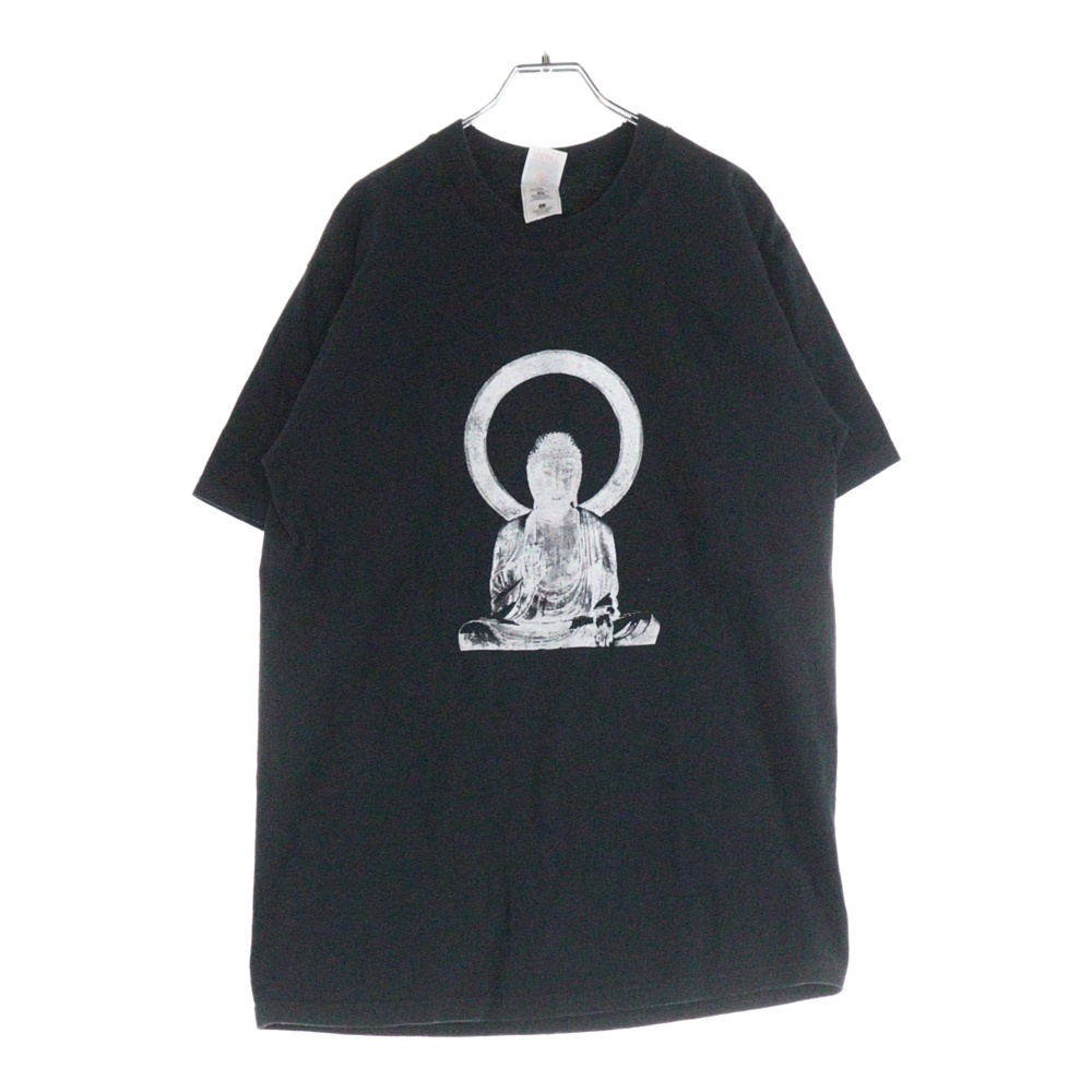 VINTAGE ヴィンテージ 00s BUDDHA THE BUDDHA TEE 仏 フロントプリント半袖Tシャツ カットソー ブラック拍卖