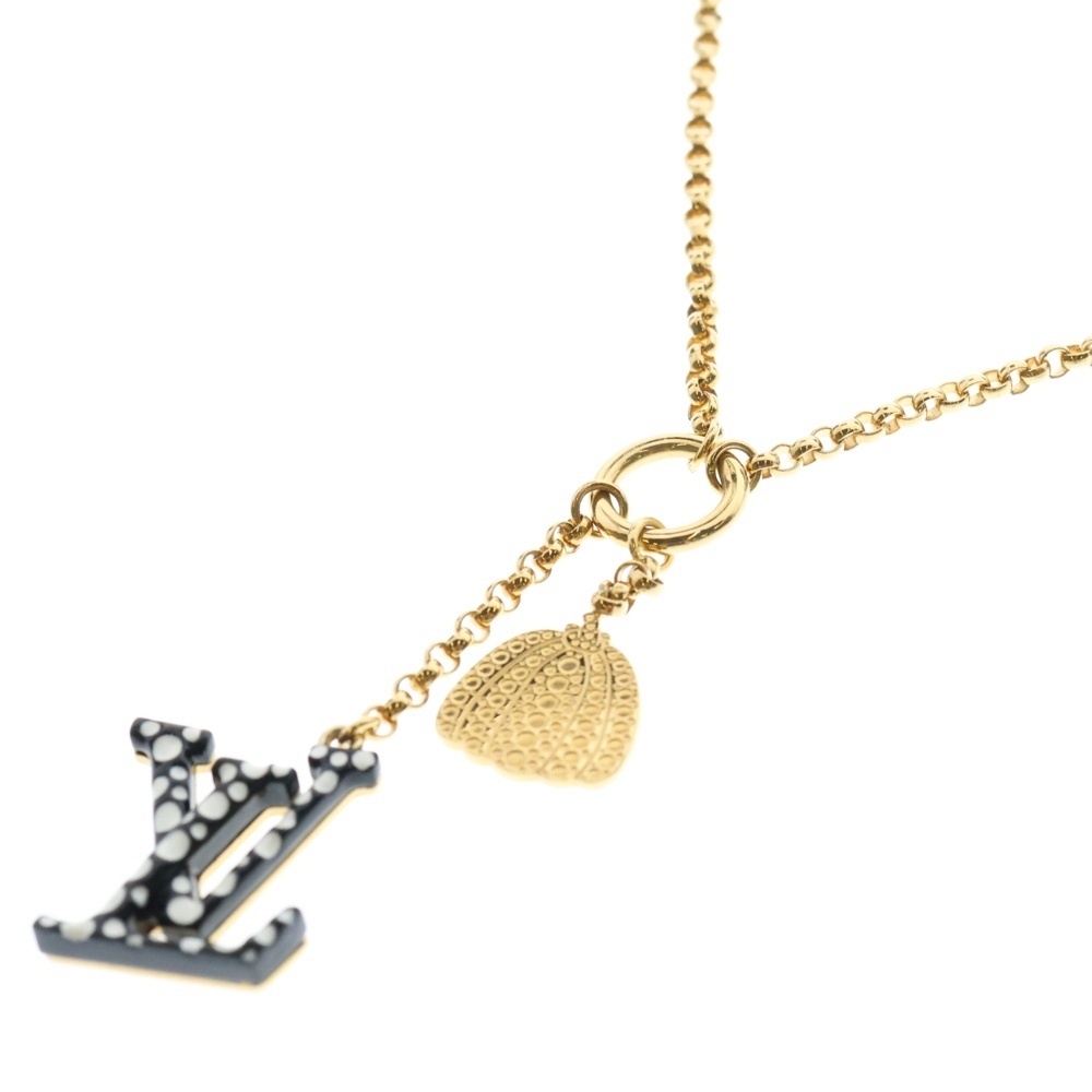 LOUIS VUITTON ルイヴィトン コリエ LVアイコニックインフィニティドット ネックレス ペンダント チェーン ゴールド GP M01079拍卖