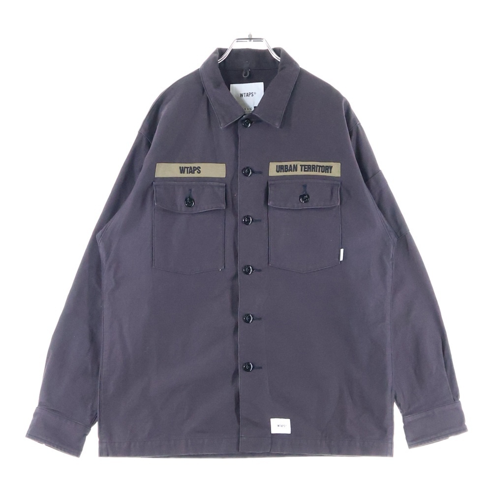 WTAPS ダブルタップス 20AW BUDS LS COTTON SATIN 202BRDT-SHM01 バッツ コットンサテン 長袖シャツ ブラウン拍卖