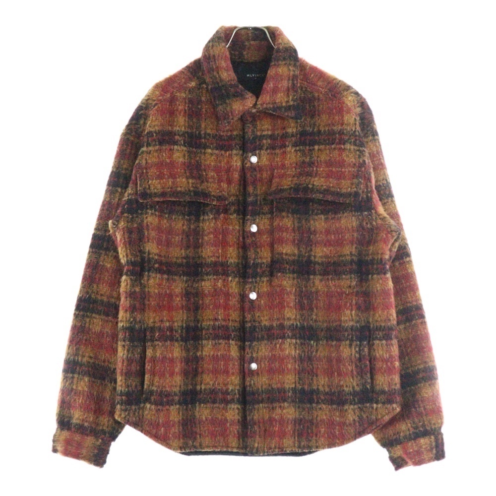 MLVINCE(メルヴェンス) 23AW OVERSIZED CHECK JACKET オーバーサイズチェックジャケット レッド/オレンジ拍卖