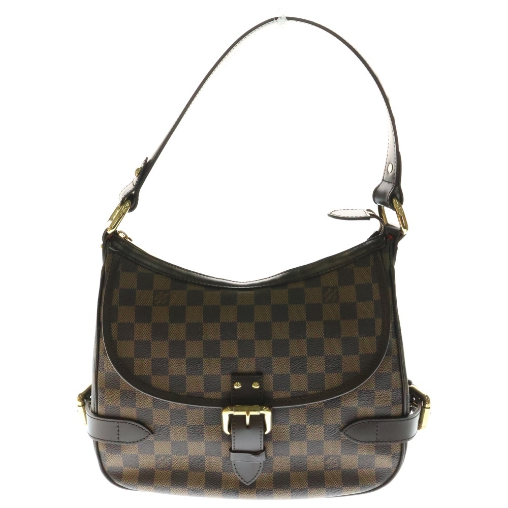 LOUIS VUITTON ルイヴィトン ダミエ エベヌ ハイバリー レザーワンショルダーバッグ ハンドバッグ ブラウン レディース N51200拍卖