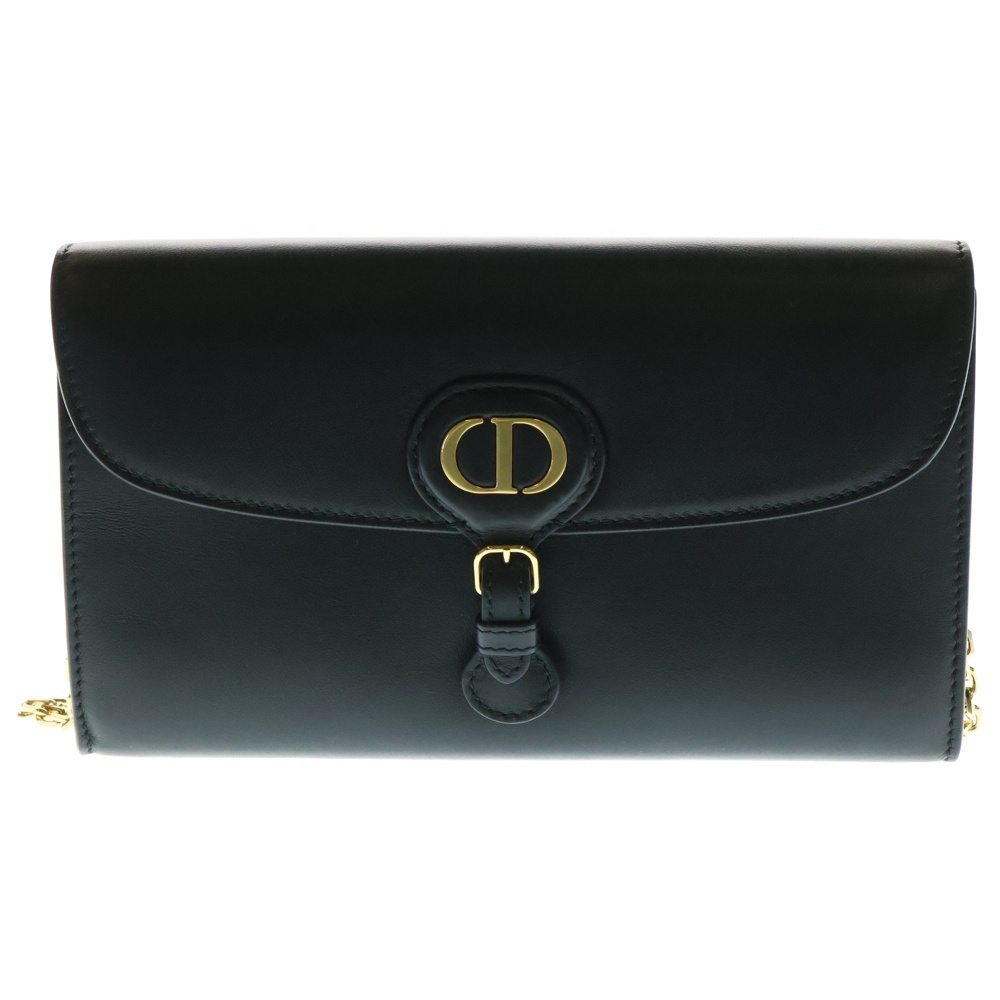 DIOR ディオール Bobby East West ボビー イーストウエスト レザーチェーンウォレット バッグ ゴールド金具拍卖