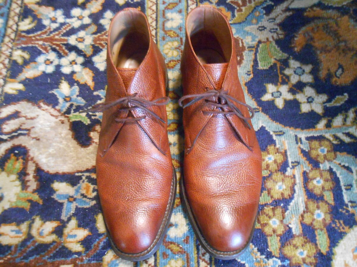 美品 レア品 英国の老舗ビスポークメーカー FOSTER & SON(1840年創業) チャッカーブーツ セミビンテージ ダイナイトソール UK 9F 約27cm拍卖