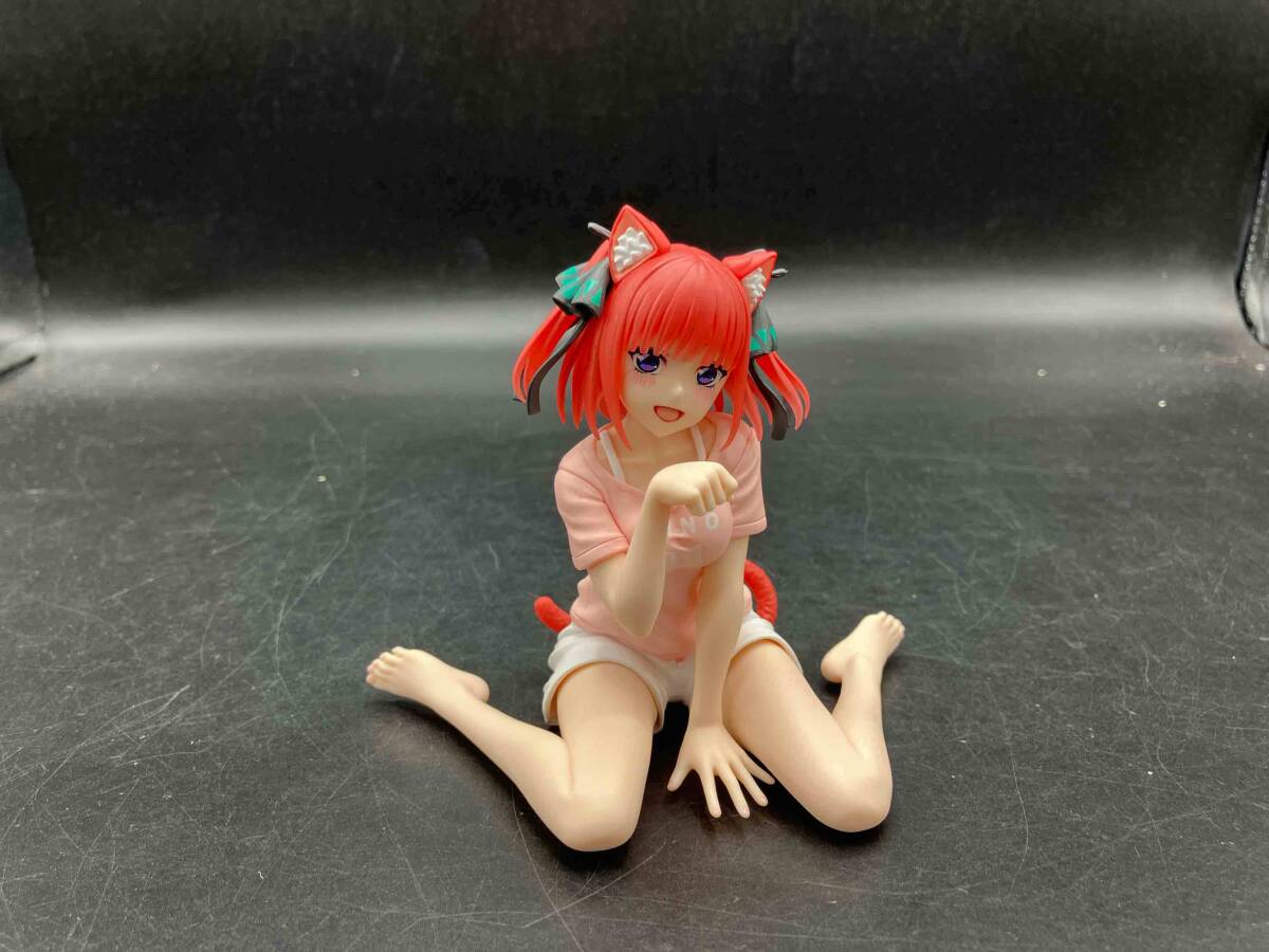 中野二乃 ~描き下ろし Cat room wear Ver. (ショートパンツ:ホワイト) Desktop Cute タイトーオンラインクレーン 五等分の花嫁拍卖