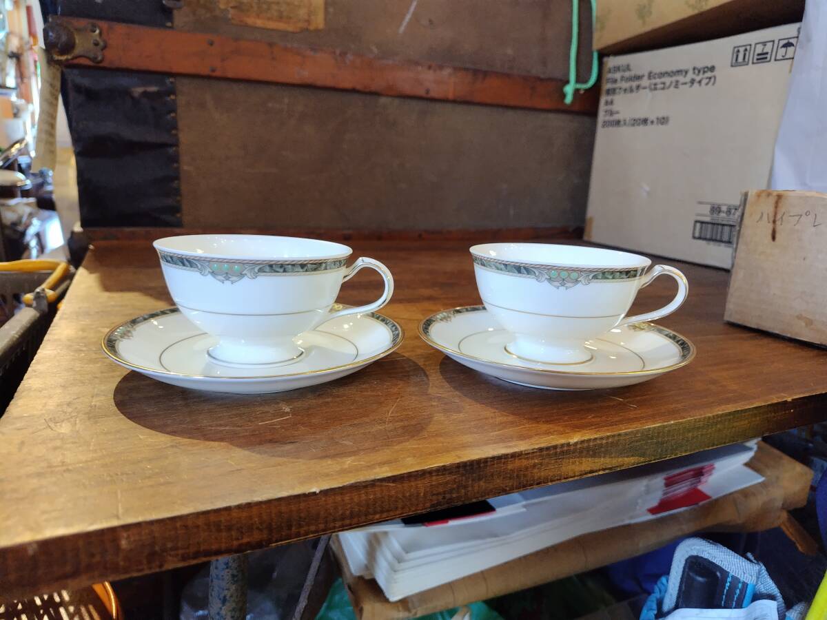 Noritake ノリタケ ストリームサイド カップソーサー 2客セット拍卖