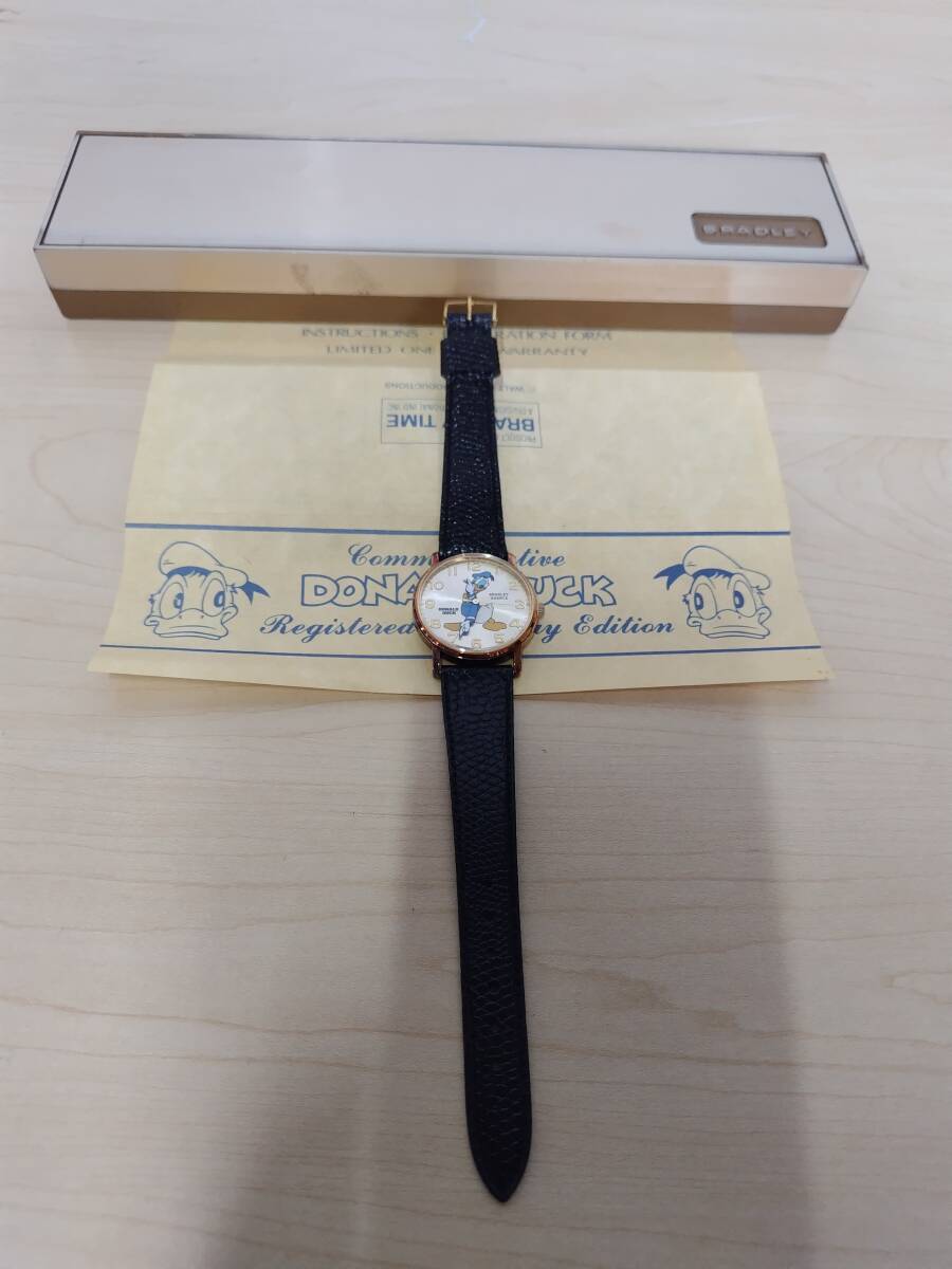 珍品 BRADLEY TIME ディズニー ドナルドダック 腕時計 バースデーウォッチ DISNY DONALD DUCK拍卖