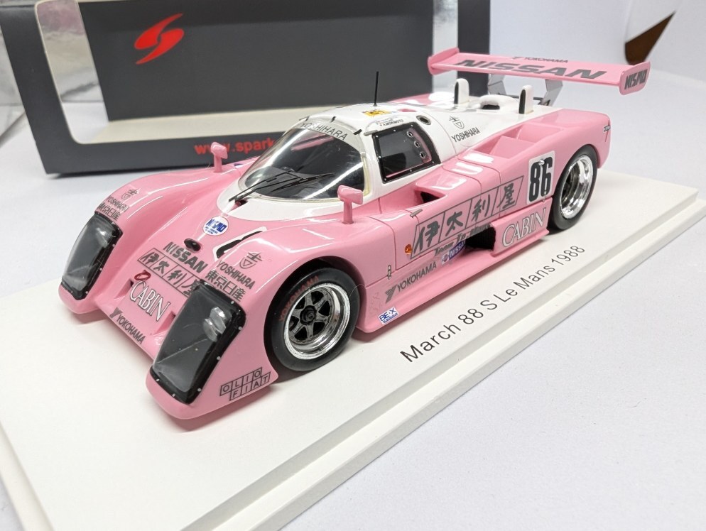 絶版!! スパーク1/43 ニッサン・マーチ88S No.86 「伊太利屋」ル・マン24h 1988拍卖