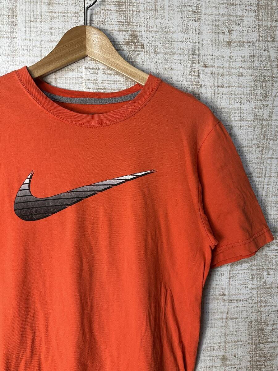 ☆US古着【S】NIKE ナイキ スポーツ Tシャツ ロゴ プリント オレンジ コットン ◆5122◆拍卖