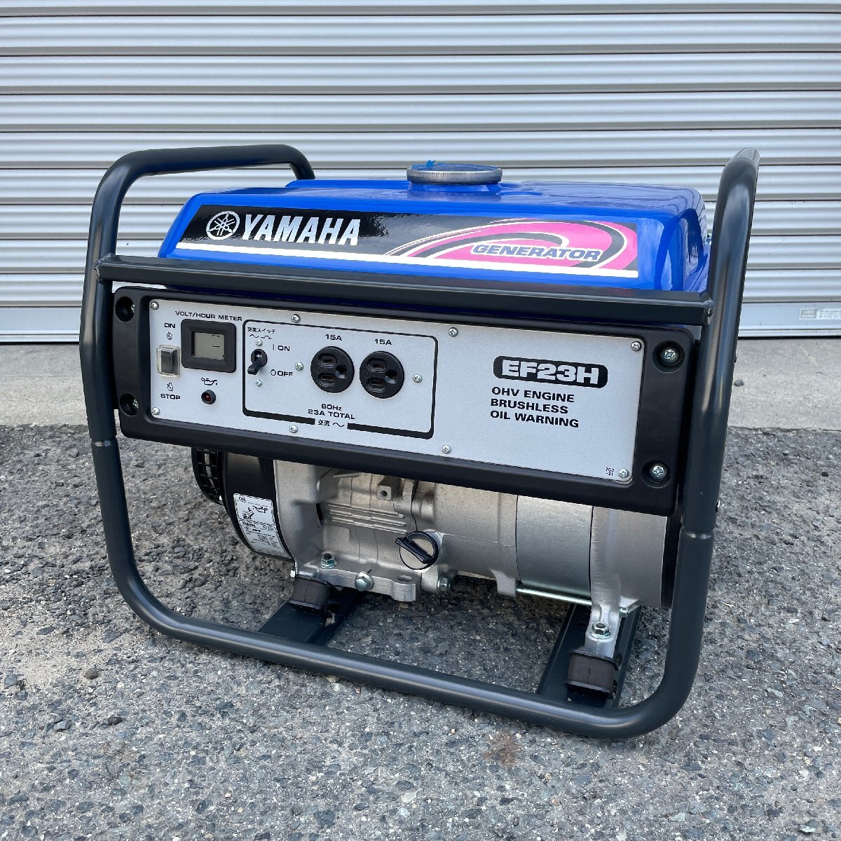 12355-引取限定 山口県防府市 ヤマハ YAMAHA EF23H エンジン発電機 動作確認済み ガソリンエンジン 発電機 現状渡し 難あり拍卖