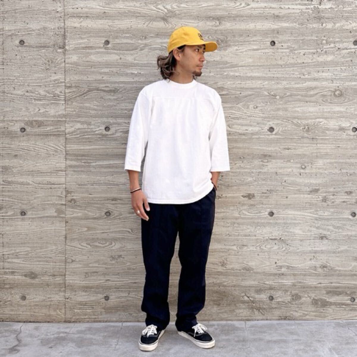 STANDARD CALIFORNIA/スタンダード カリフォルニア SD Heavyweight Football T Vintage Wash White XL ヴィンテージ加工 フットボールT 拍卖