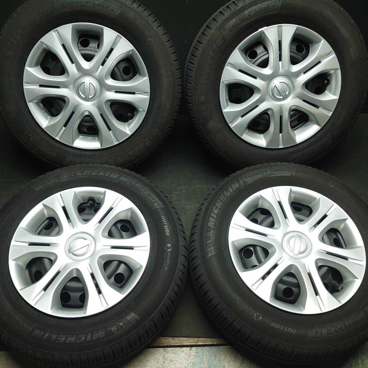 ★☆ ニッサン純正 ミシュラン 185/70R14 ウイングロード ノート PCD100/+40 #24728 ☆★拍卖