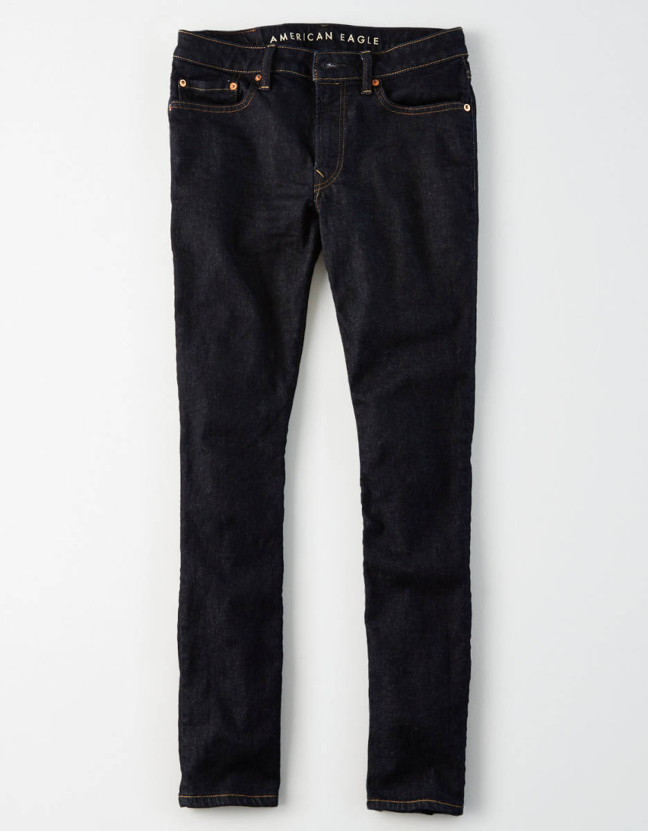 セール! 残りわずか 正規品 本物 新品 アメリカンイーグル スリムストレート ジーンズ 美脚 脚長効果絶大! クールな ダークリンス 31×32拍卖