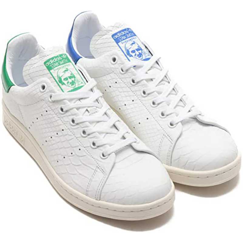 アディダス 22.5cm スタンスミス リーコン 定価17600円 ホワイト グリーン ブルー STAN SMITH RECON オリジナルス 本革 レザー拍卖