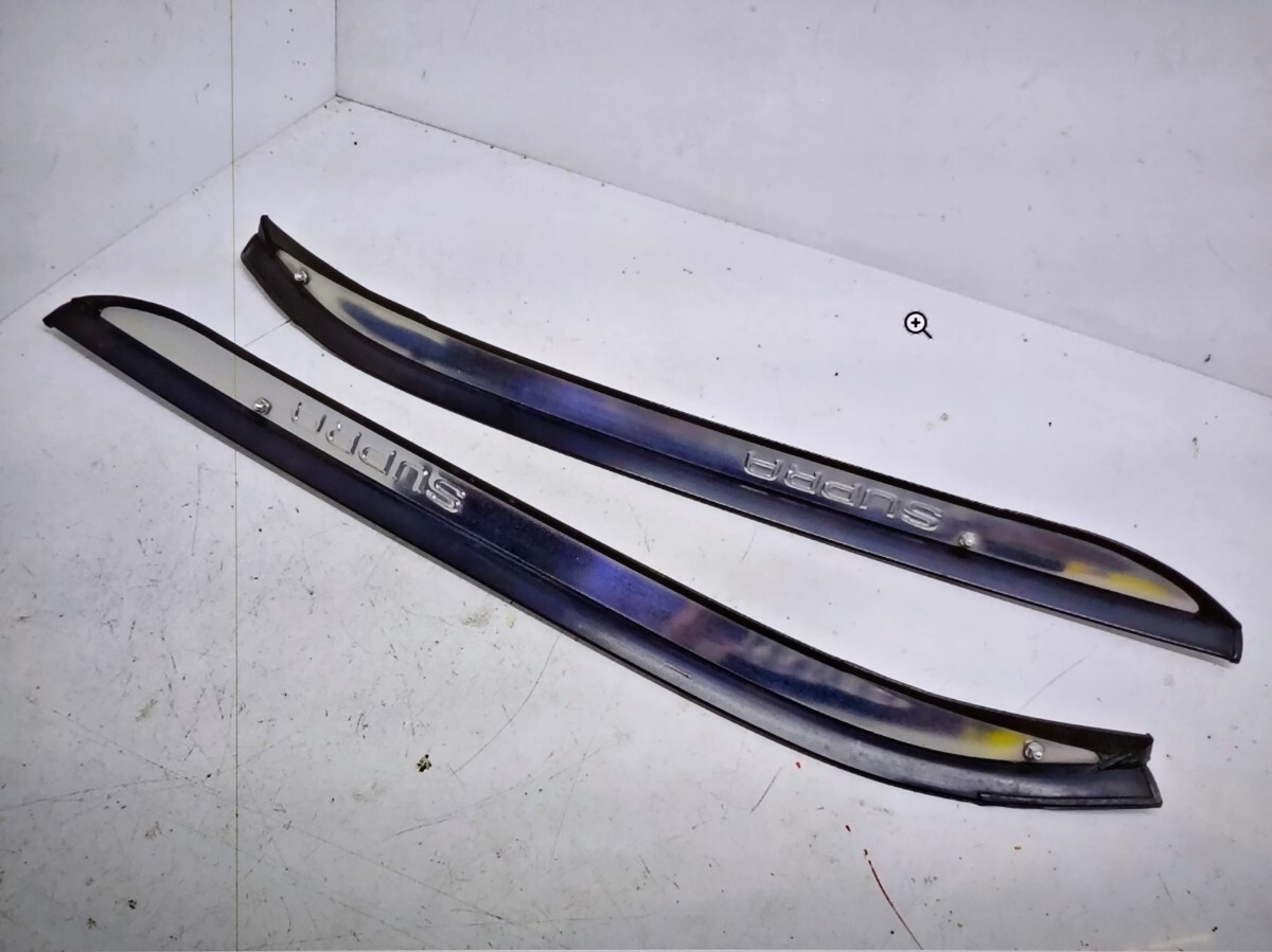 JDM オリジナル トヨタ スープラ JZA70 ステンレス ドアバイザー ガード 純正 希少 No.6690拍卖