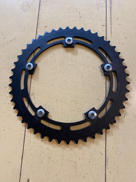 BMX 新車取り外し 2025年 FUJI フジ MX-E BMX style e-bike 電動アシスト 純正 チェーンリング 46T PCD130 ブラック 5ピン 付属 OLDBMX拍卖