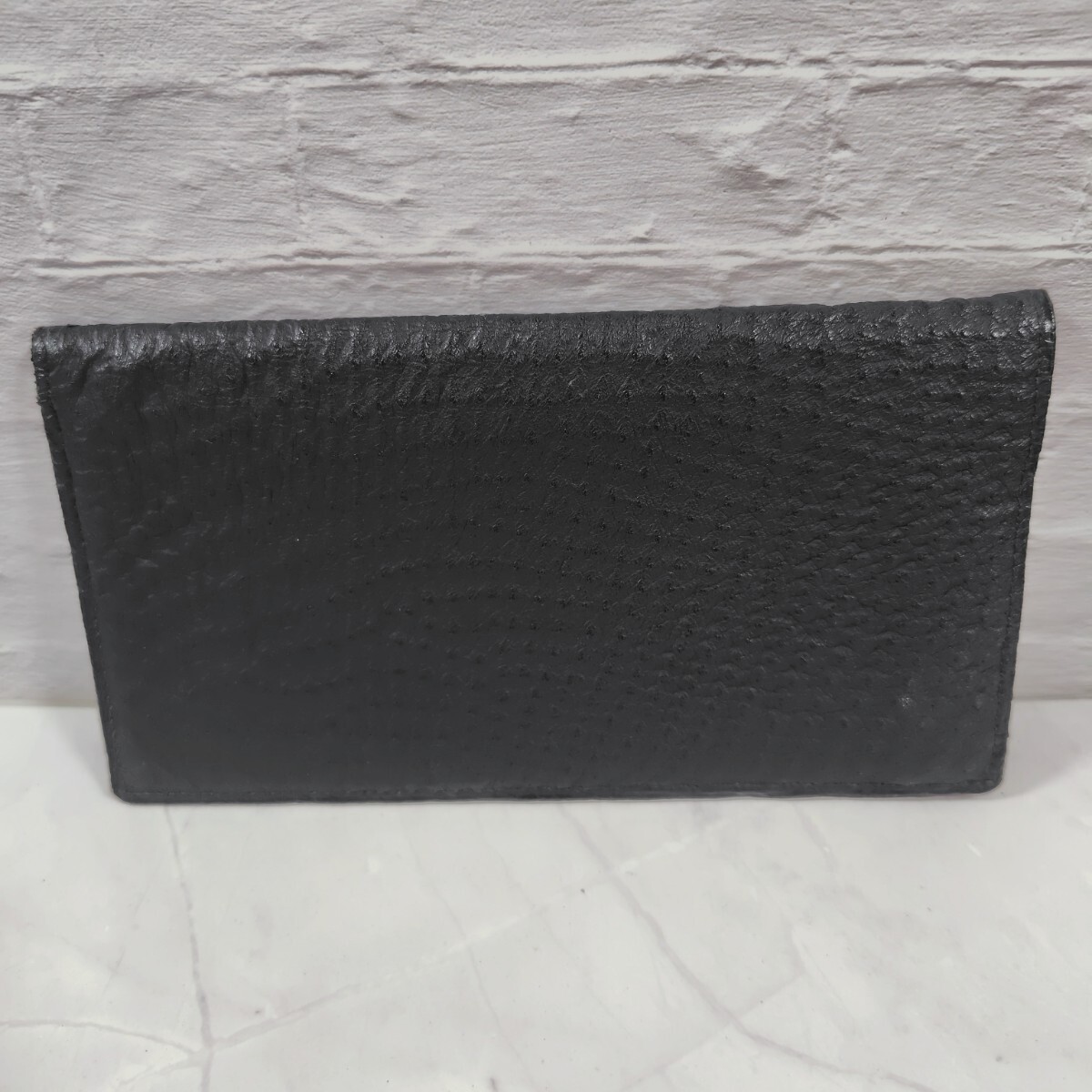 長財布 レザー ブラック 札入れ 小銭入れ無し メンズ ロングウォレット 黒 送料無料拍卖